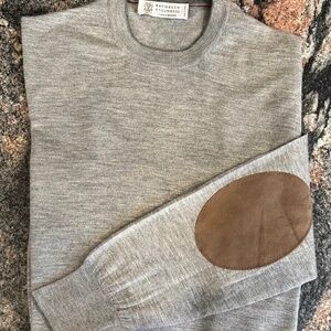 WINTER SALE!!!  Brunello Cucinelli Silk & Cashmere Blend Jumper Mens SZ 42